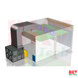 Phòng sấy gỗ thông 25P – Công suất 33.8kW, sấy 15–20m³