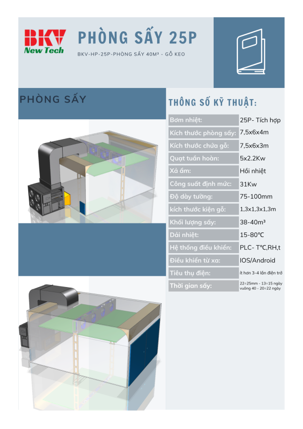 Phòng Sấy Gỗ 40m³ - Sấy Gỗ Nhanh, Đồng Đều, Tiết Kiệm - Ảnh 2